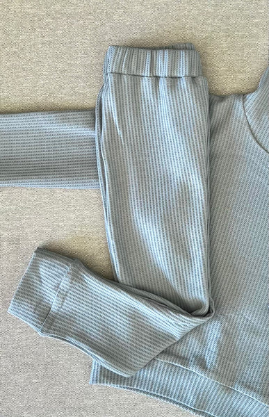 Waffle knit joggers