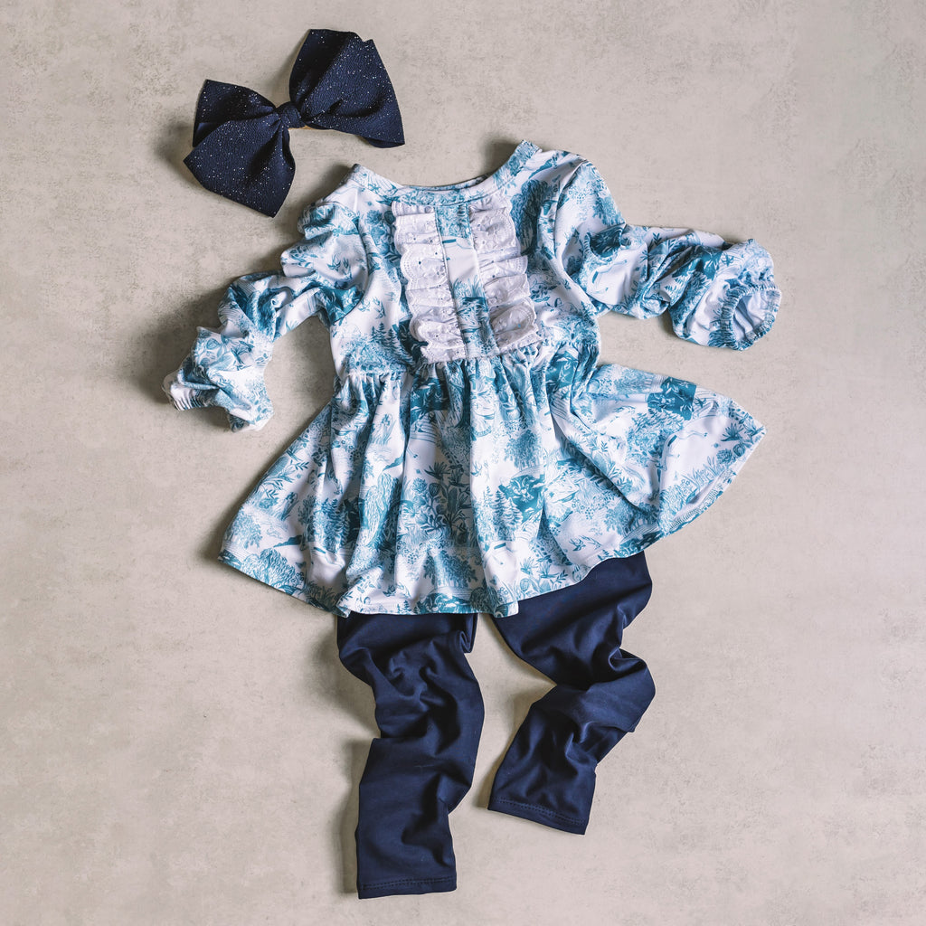 Toile Tales matching Leggings - Navy