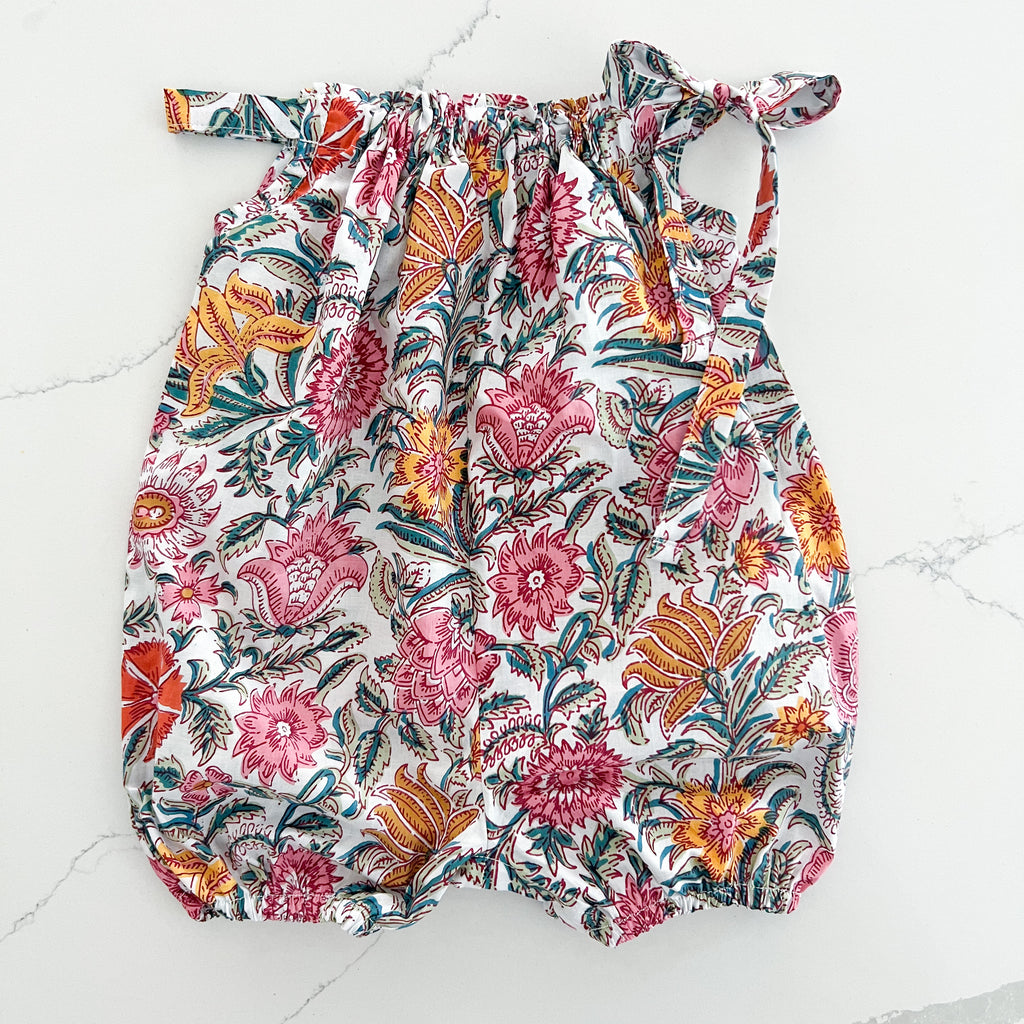 Bubble Romper - Bright Floral 2 - 3 years