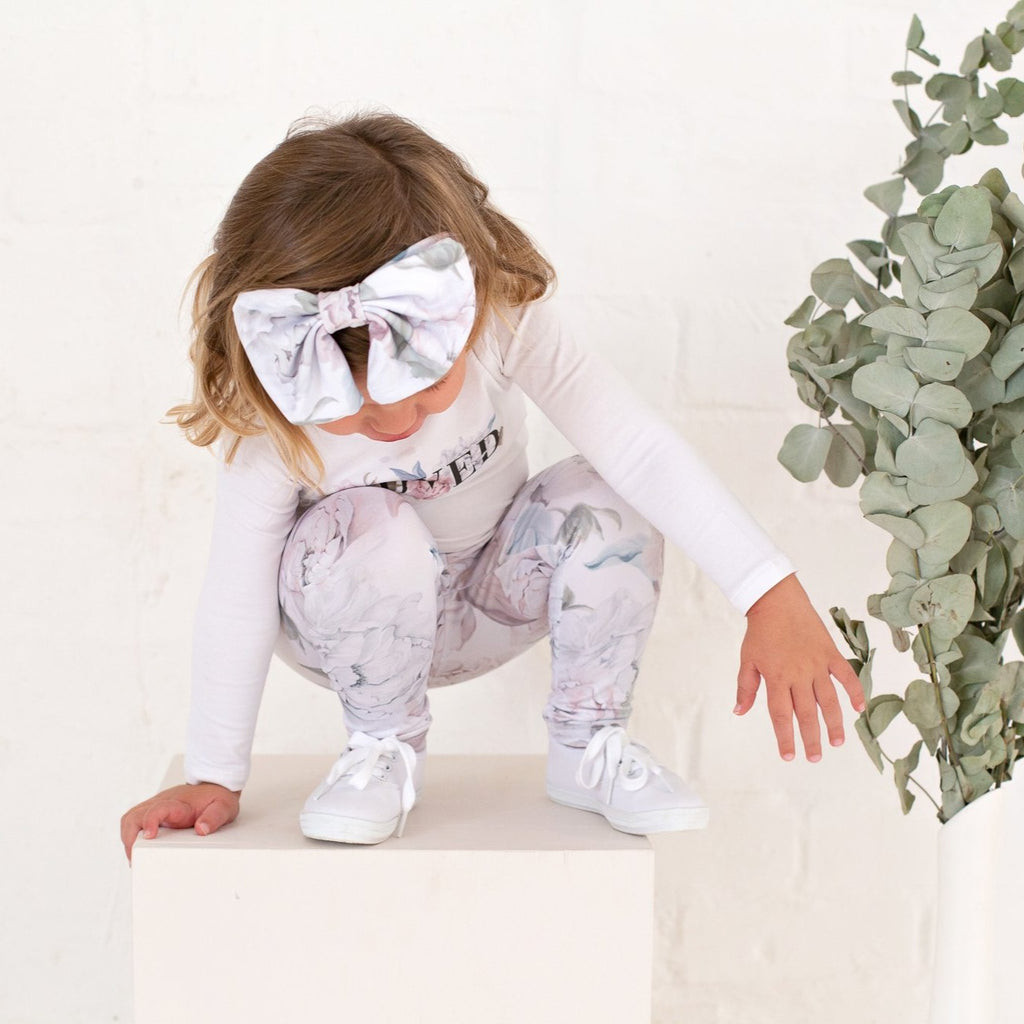 Bow Headband - Peony